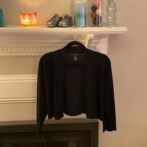 Grace brand navy cropped cardigan, size large